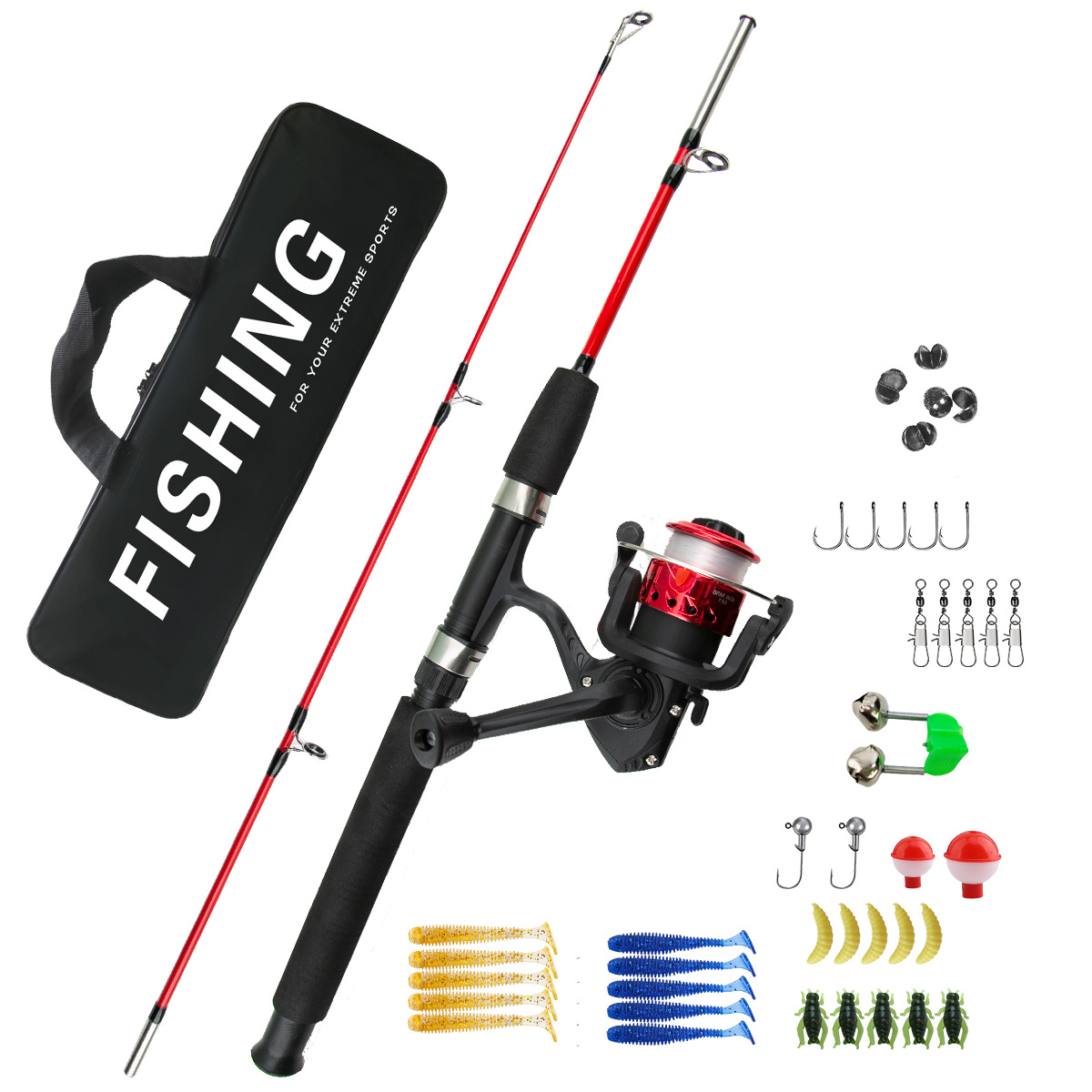 2 Sections Ice Fishing Rod Com - огляд і ціна Fishing Rod Ice