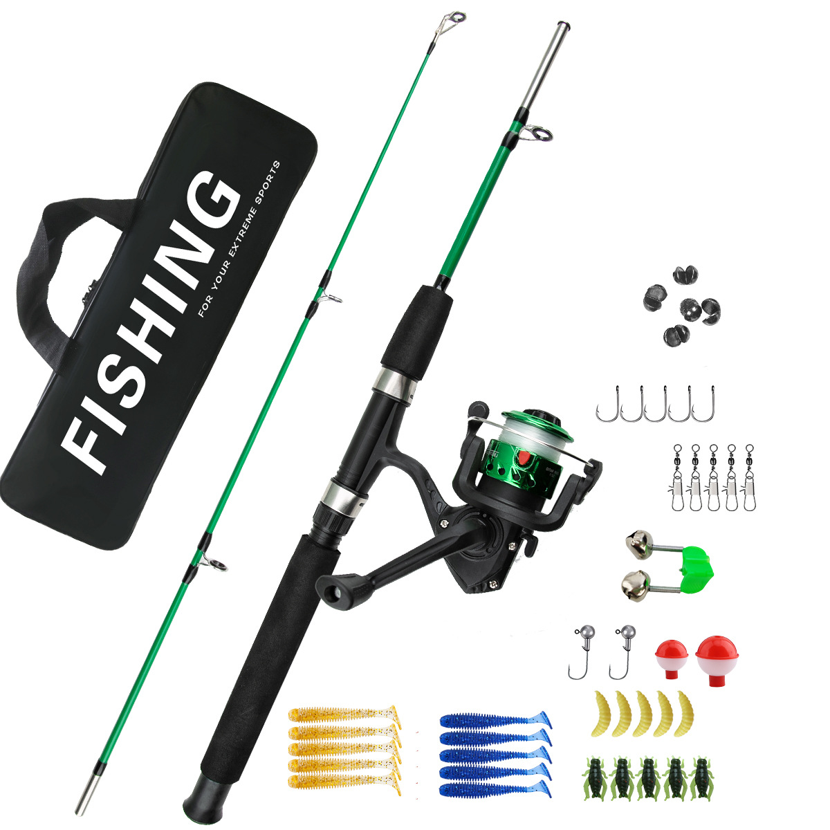 2 Sections Ice Fishing Rod Com - огляд і ціна Fishing Rod Ice