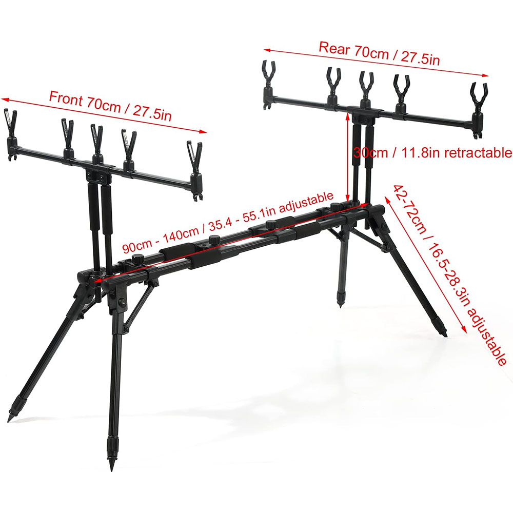 JSFUN  Adjustable 5-Rod Fishin - огляд і ціна Fishing Rod Rack