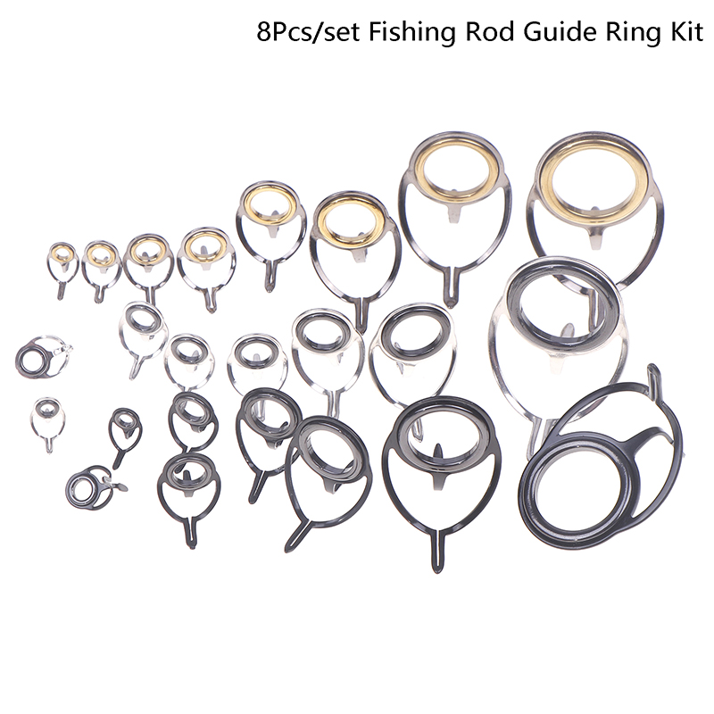 8Pcs Fishing Tackle Stainless  - огляд і ціна Fishing Rod Building Kit