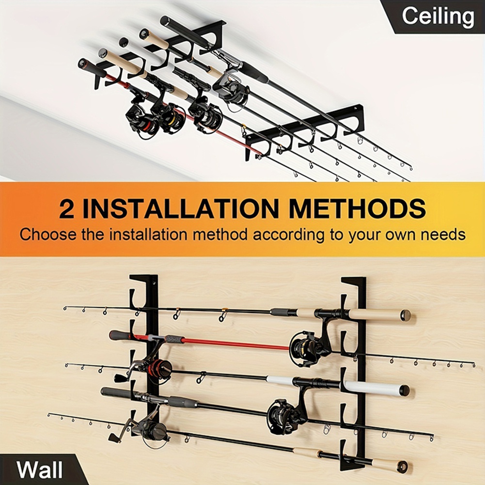 B48B-Wall/Ceiling Mount Fishin - огляд і ціна Fishing Rod Rack