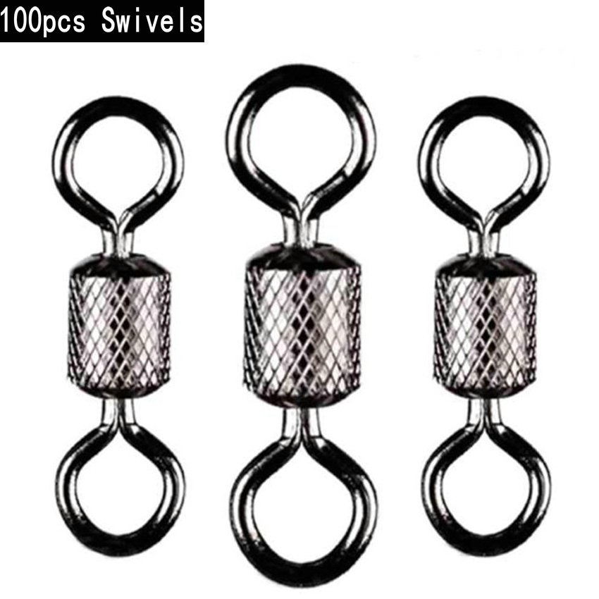 100pcs/box Fishing Swivel 1#-1 - огляд і ціна Fishing Rod Case