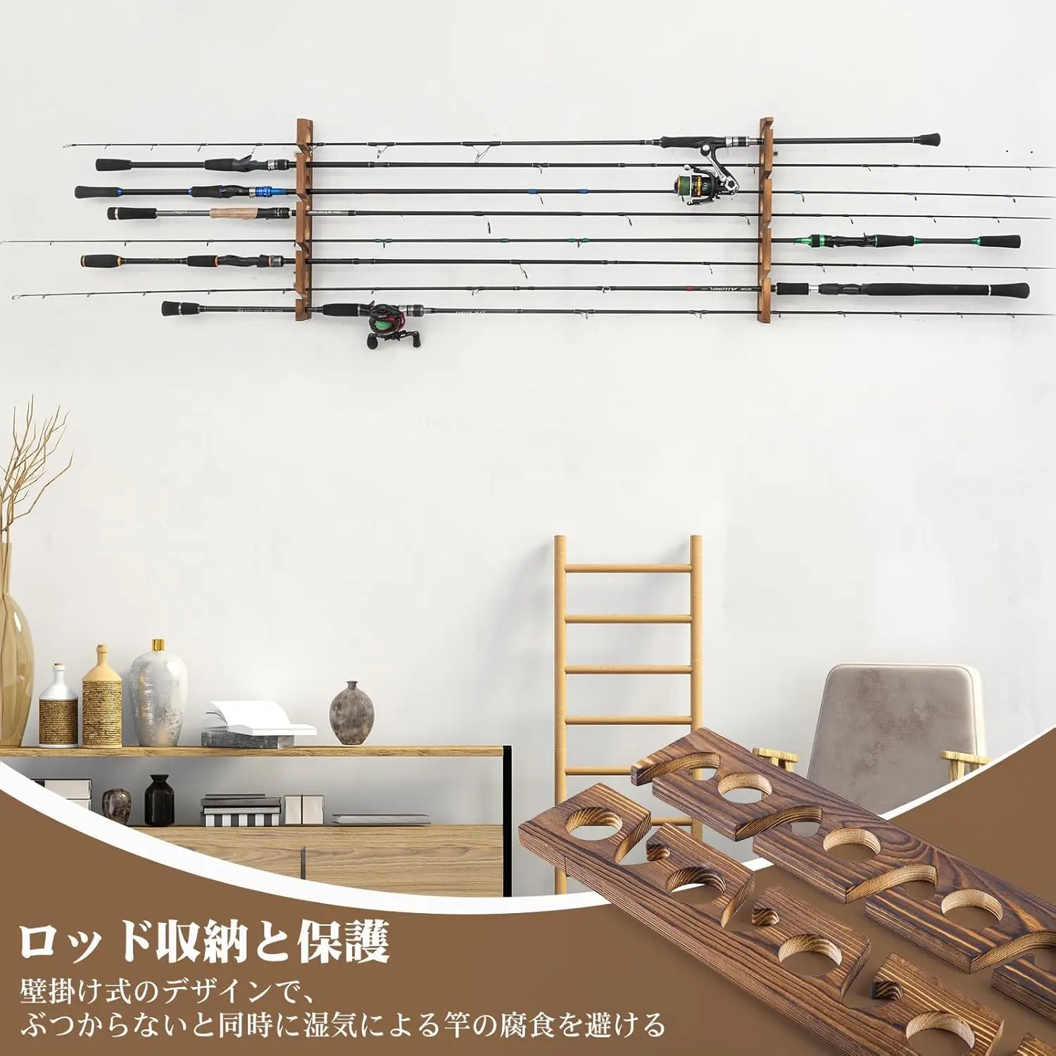 Goture Fishing Rod Holders wit - огляд і ціна Fishing Rod Rack