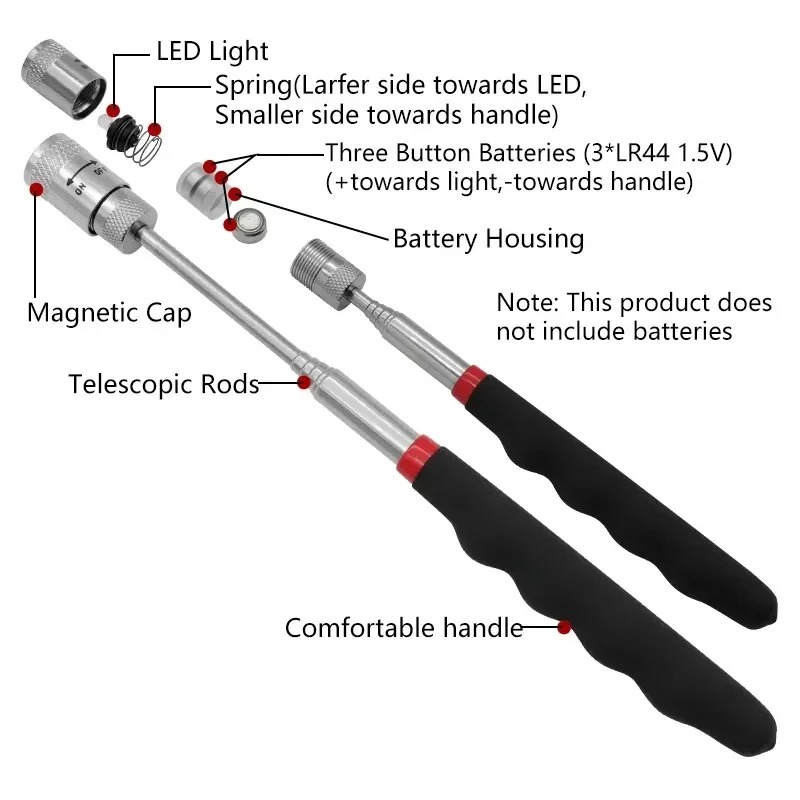 Telescopic Magnetic Pen with L - огляд і ціна Fishing Rod Telescopic