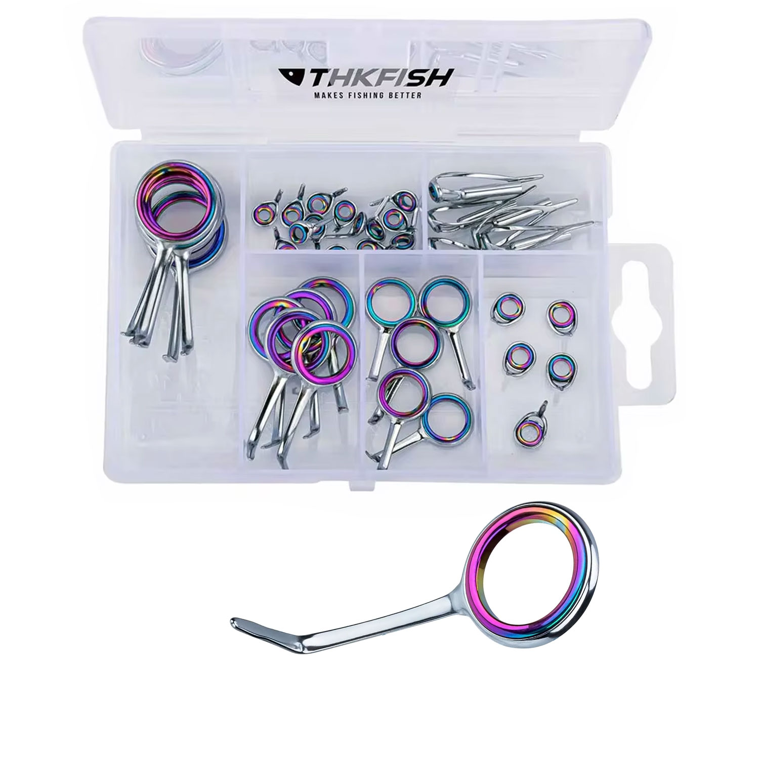 40pcs Colorful Fishing Rod Gui - огляд і ціна Fishing Rod Guide Replacement